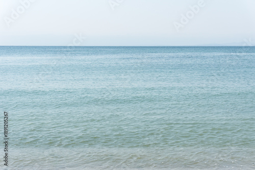 Sea, shore and empty sky