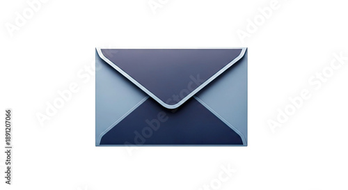 Abstract blue envelope icon