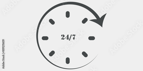 24 Hrs icon logotype designs. modern icon design set