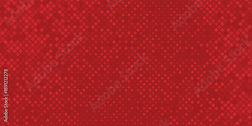 Abstract Red Fintech Financial Technology Background Pixel Pattern. Abstract Business Technology Science