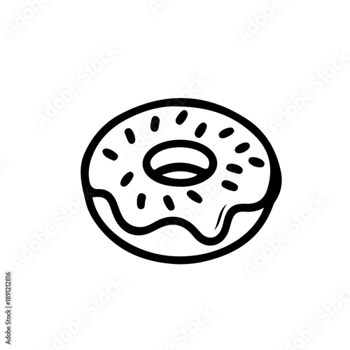 donut isolated on white background