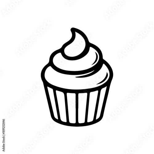 cupcake vector illustration