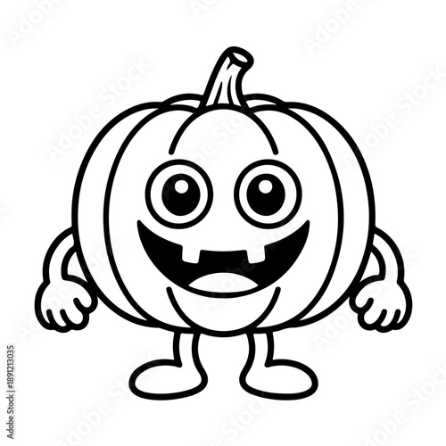 Hellowen Pumpkin colour book art 