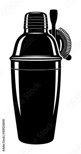 Cobbler Shaker Silhouette - Minimalist Vector