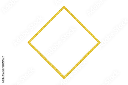 Free Download Gold glitter rhombus frame border on transparent background - GFXLoad