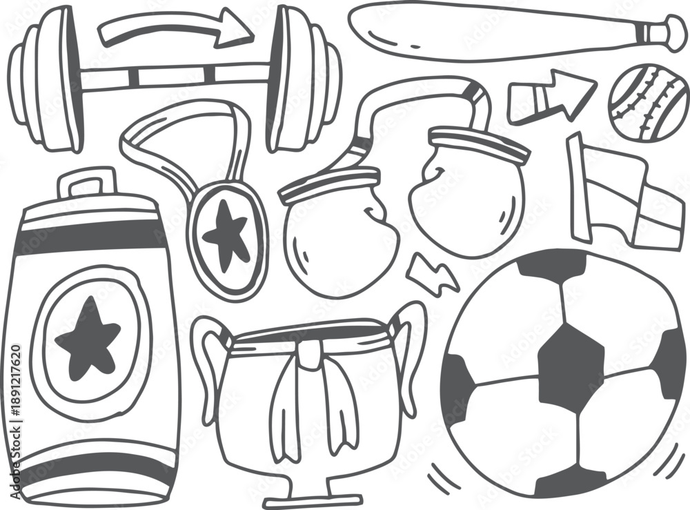 Obraz premium Hand drawn abstract scribble doodle