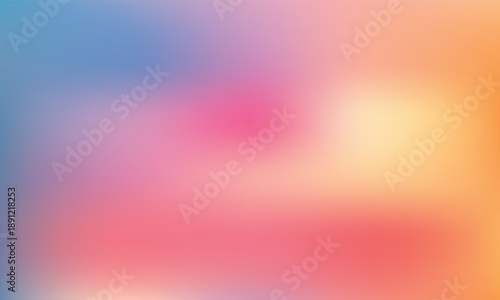 Vibrant abstract gradient background with soft blue, pink, orange, and yellow fluid color transitions perfect for modern design