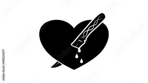 symbol of revenge symbol ,black isolated silhouette