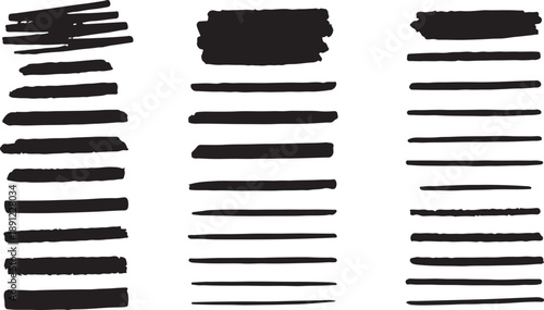 Beautiful Brushes vector collection. Grunge Elements - Brush strokes, ink paint brushes, grunge lines. Rectangle text box for social media