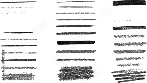 Beautiful Brushes vector collection. Grunge Elements - Brush strokes, ink paint brushes, grunge lines. Rectangle text box for social media