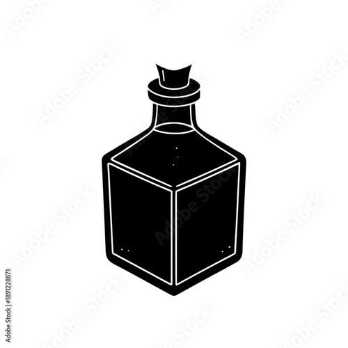 bottle of perfume isolated