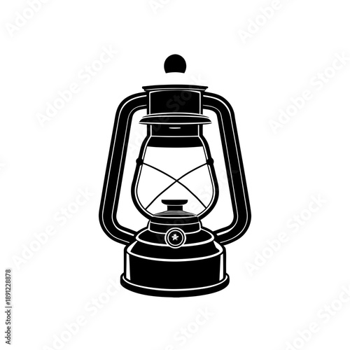 oil lamp isolated on white