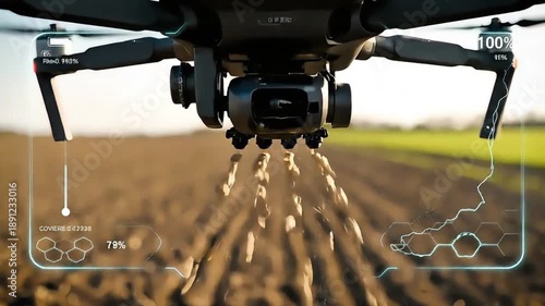 Autonomous Seed Bombing Drone Distributing Seeds for Smart Agriculture