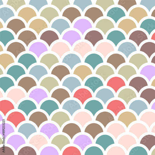 Abstract background with a pastel coloured circle design 