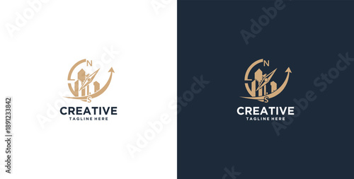 modern real estate development logo