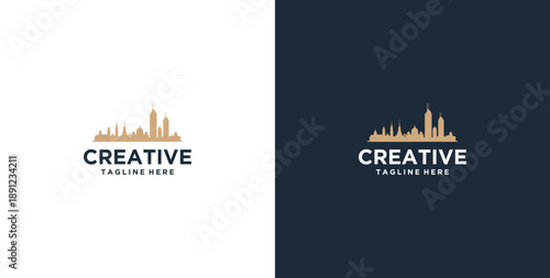modern real estate development logo