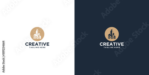 modern real estate development logo