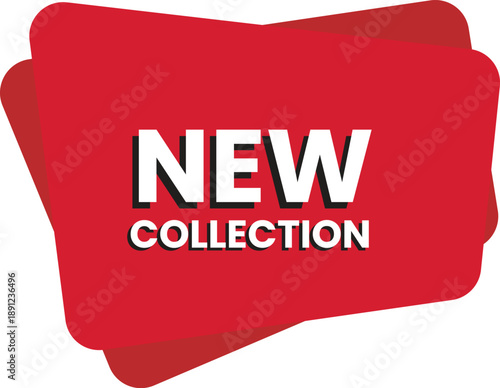 free shipping icon and new collection sticker