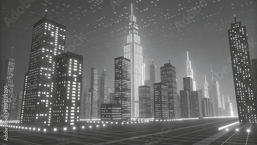 cityscape futuristic city vector background 