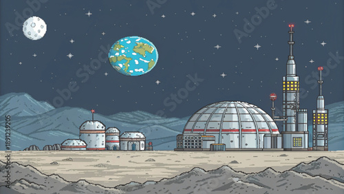 cityscape futuristic city vector background 