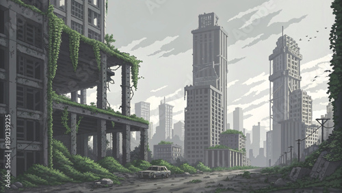 cityscape futuristic city vector background 