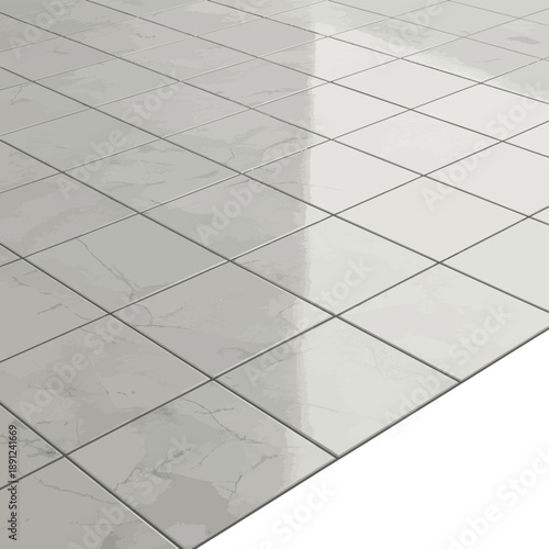 Create a realistic New floor tiles concept. Ceramic tile on the floor - 3d rendering vector art with white background