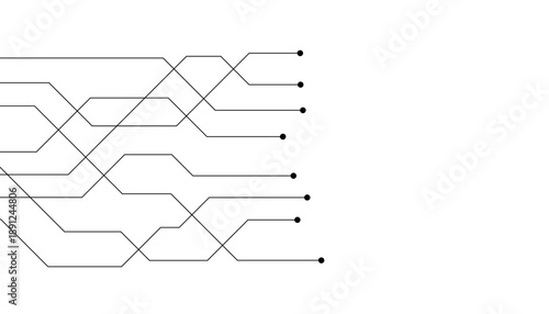 Abstract futuristic circuit board Illustration, Circuit board with various technology elements. Circuit board pattern for technology background. Vector illustration