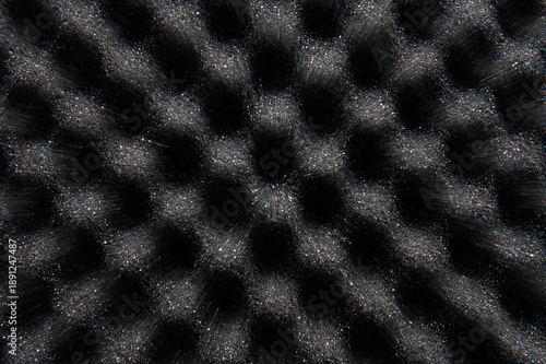 Texture. Noise dampening polyether panel. Zooming in effect. acoustic, absorbent, black, absorbing, material, materials, foam, rubber, sound, sound-absorbing, background, dimples, dimpled,