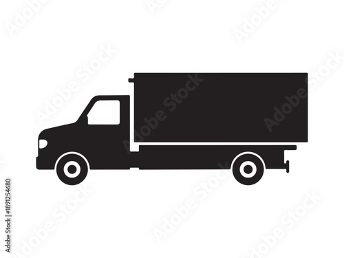 Side View of Delivery Truck Icon