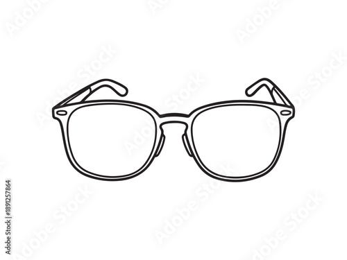 Stylish Eyeglasses Illustration for Design