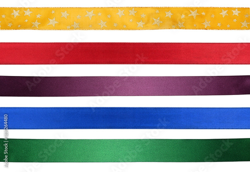 verschiedene Satinbänder