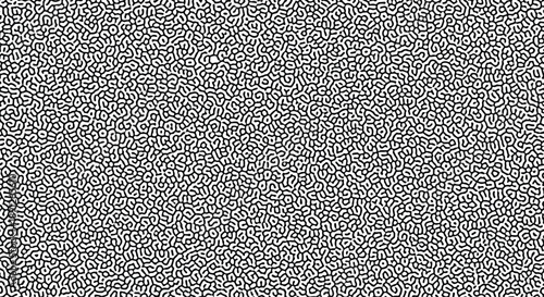 Vector illustration of dense squiggly line pattern forming a continuous abstract texture for modern backgrounds and design