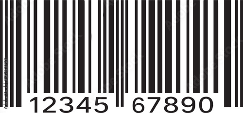 Barcode Vector Icon Set with Vertical Lines for Product Identification ,Modern barcode vector illustration featuring clean vertical lines for product identification, retail scanning .