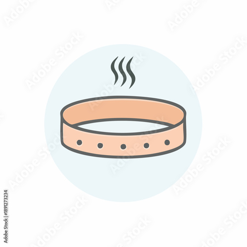 Hot Tub Filled With Water Spa Wellness Relaxation Time Therapy and Massage Health Benefits Icon