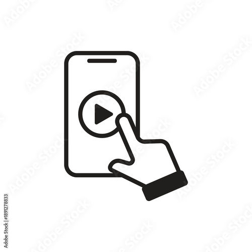 Mobile video player with touch interaction solid