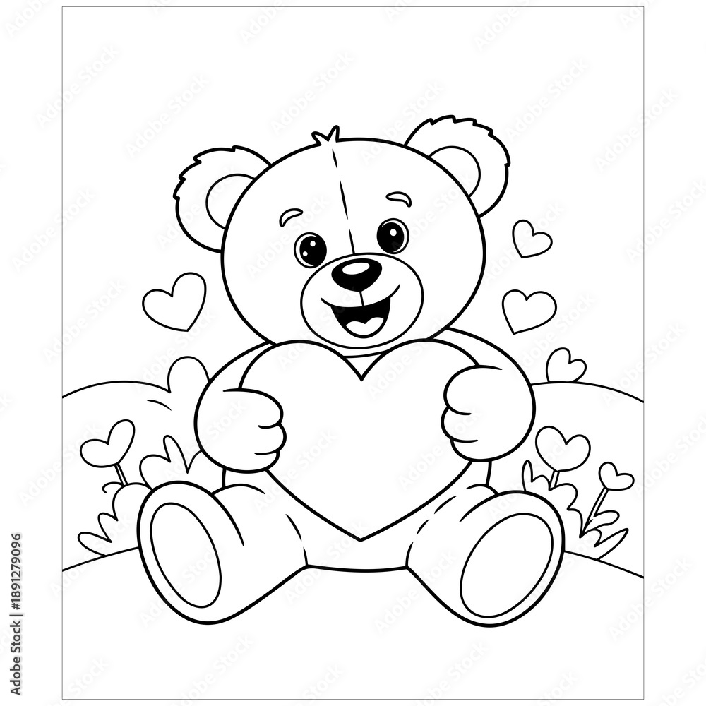 Obraz premium coloring page worksheet activity for kids 10