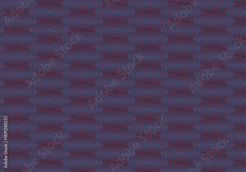 Two-Tone Purple and Blue Spiral Seamless Pattern with Geometric Flow