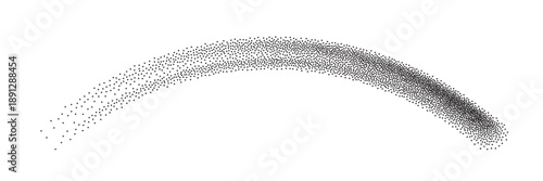 Noise grain wave or sand dust and paint brush spray with abstract vector texture. Noise grain wave line with airbrush or graffiti halftone effect