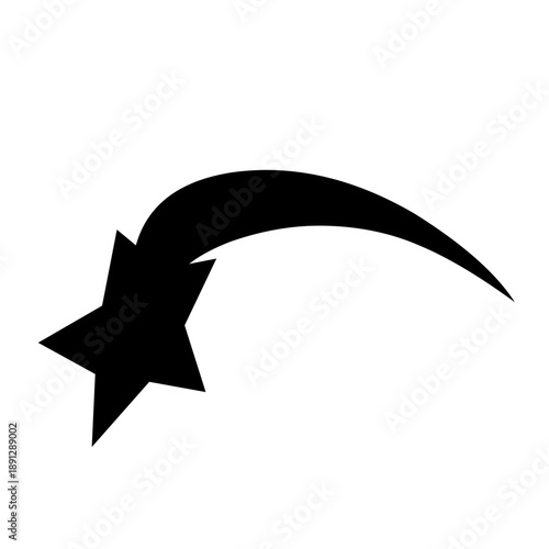 Vector Black Sparkling Star