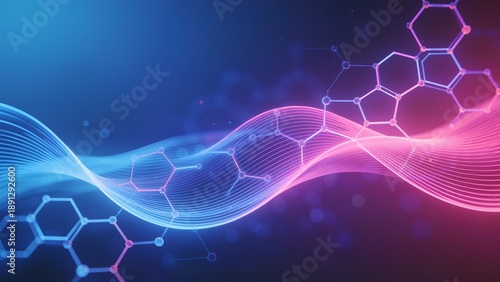Abstract wave of molecular structures