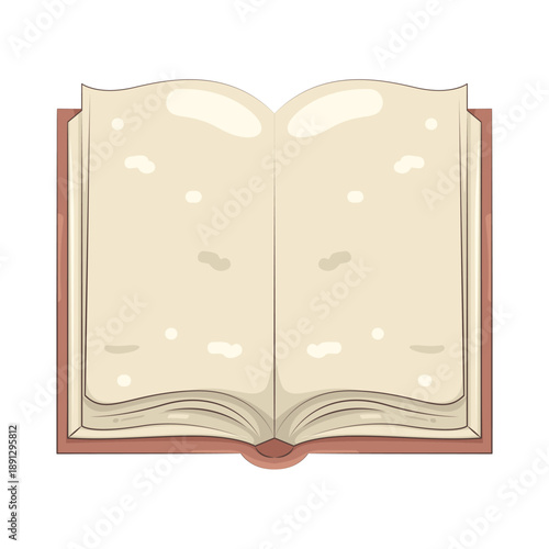 Illustration of Open Book  