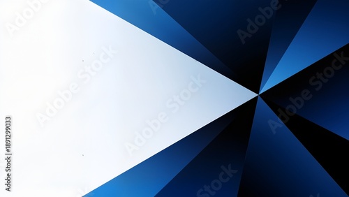 Abstract geometric blue and white pattern