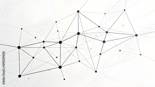 Abstract network of connected dots