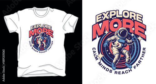 Explore more astronaut galaxy graphic vector art t-shirt design print