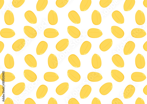 Rice pattern wallpaper. rice vector. free space for text. Paddy pattern.