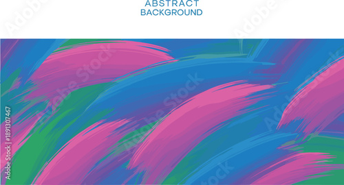 Abstract colorful background with dynamic brush strokes and flowing painted textures, modern artistic design isolated on light backdrop