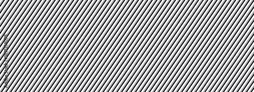 Thin slash line seamless pattern. Repeated fine diagonal lines background. Pinstripe wallpaper. Black and white tilted slanted strip backdrop.