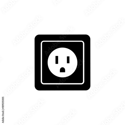 Free Download Power socket, Power outlet icon logo flat vector design - GFXLoad