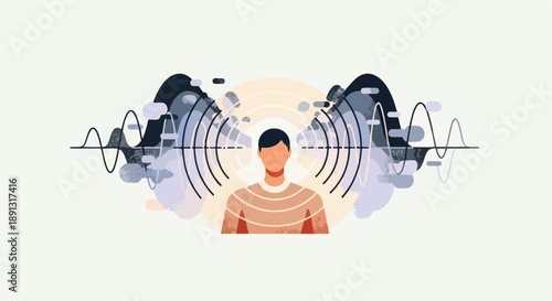 Managing Mental Noise And Restoring Focus And Clarity illustration