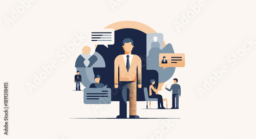 Internal Consistency And Ethical Alignment In Leadership illustration